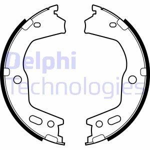 Комплект тормозных колодок HYUNDAI EQUUS / CENTENNIAL, GENESIS 3.3-5.0 01.08- Delphi LS2154 (фото 1)