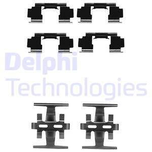 Монтажный набор тормозных колодок передняя HONDA ACCORD III, CRX II, LEGEND I, PRELUDE III 1.6-2.7 11.85-02.92 Delphi LX0130