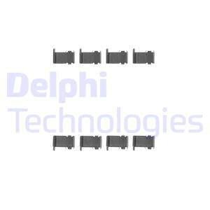 Монтажный набор тормозных колодок передняя DAIHATSU TERIOS; MITSUBISHI COLT IV, COLT V, LANCER III, LANCER IV, LANCER V, LANCER VI 1.3-2.0D 04.88- Delphi LX0226