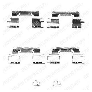 Монтажный набор задних тормозных накладок перед TOYOTA CAMRY 2.4/3.0 08.01-11.06 Delphi LX0385