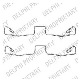 Монтажный набор задних тормозных накладок перед AUDI A6, ALLROAD 1.8-4.2 01.97-08.05 Delphi LX0448 (фото 1)