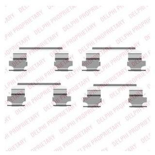 Монтажный набор задних тормозных накладок перед NISSAN X-TRAIL 2.0/2.2D/2.5 07.01-01.13 Delphi LX0462 (фото 1)