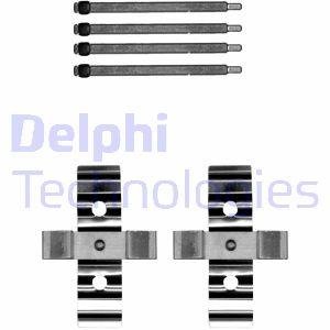 Комплект крепления задних тормозных колодок VOLVO S60 I, V70 II; TESLA MODEL S, MODEL X 2.4-Electric 09.01- Delphi LX0702