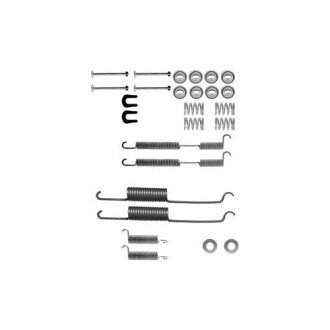 Фото автозапчасти комплект крепления тормозных колодок (LUCAS) DAEWOO KORANDO; FORD GRANADA, GRANADA I, GRANADA II, TAUNUS; HYUNDAI H100; ISUZU KB; MAZDA B-SERIE; MITSUBISHI левый 300 III, L200 1.3-3.2 01.70- Delphi LY1092