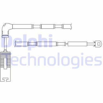 Фото автозапчастини контрольный контакт, контроль слоя тормозных колодок Delphi LZ0181