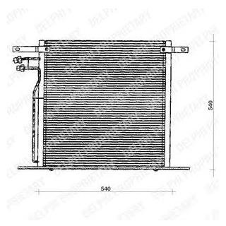 Радиатор кондиционера MERCEDES V (638/2), VITO (638) 2.0-2.8 02.96-07.03 Delphi TSP0225126 (фото 1)