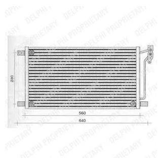 Конденсатор кондиционера BMW 3 (E46), X3 (E83) 1.9-3.2 12.97-12.11 Delphi TSP0225236