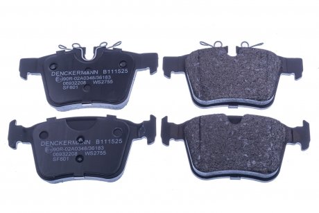 Фото автозапчастини колодки гальмівні (задні) Land Rover Range Rover /Discovery Sport/Volvo S60/S90/V60/V90 15- (Teves) Denckermann B111525