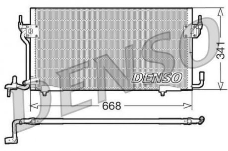 Радіатор кондиціонера DENSO DCN07060