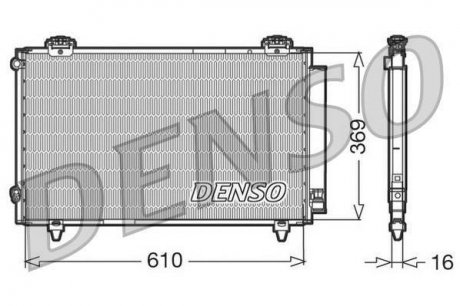 Фото автозапчасти радиатор кондиционера DENSO DCN50008 (фото 1)