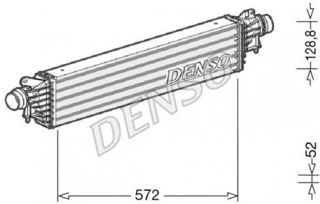 Фото автозапчасти інтеркулер DENSO DIT20007