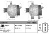 Фото автозапчасти генератор (14В, 150А) LAND ROVER DISCOVERY IV 2.7D 09.09-12.18 DENSO DAN1106 (фото 3)