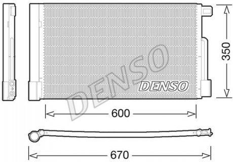 Радіатор кондиціонера DENSO DCN01004
