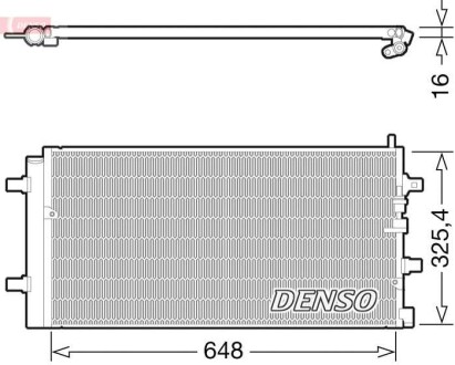 Фото автозапчасти радіатор кондиціонера DENSO DCN02002