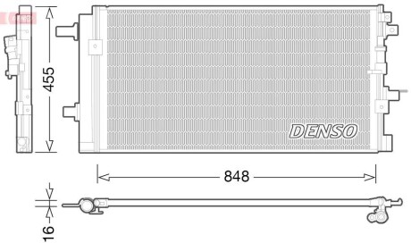 Фото автозапчасти радіатор кондиціонера Volkswagen (8K0260401S) DENSO DCN02023