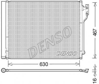 Конденсатор кондиціонера (з осушувачем) BMW 5 (F10), 5 (F11) 2.0 10.10-02.17 DENSO DCN05031