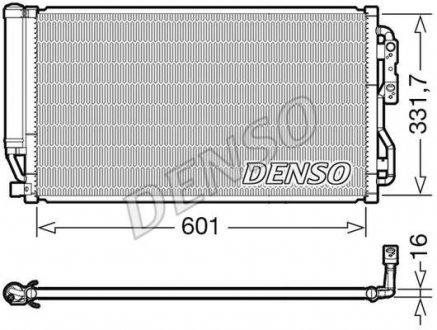 Конденсатор кондиционера (с осушителем) BMW 4 (F32, F82), 4 (F33, F83) 3.0 03.14- DENSO DCN05035 (фото 1)