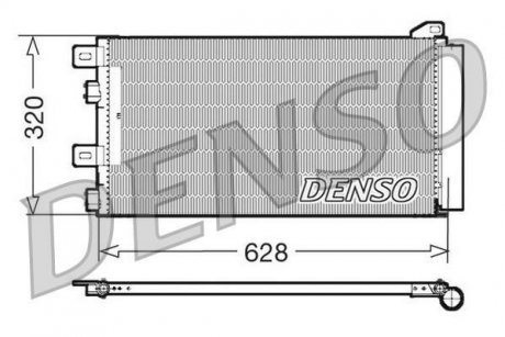 Радіатор кондиціонера 64531490572 Bmw DENSO DCN05101 (фото 1)