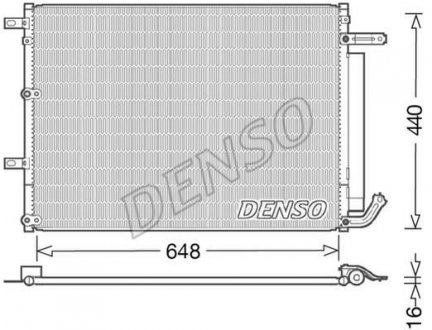 Радіатор кондиціонера 52014775AB Chrysler DENSO DCN06018 (фото 1)