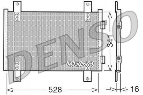 Фото автозапчасти радиатор кондиционера DENSO DCN07001