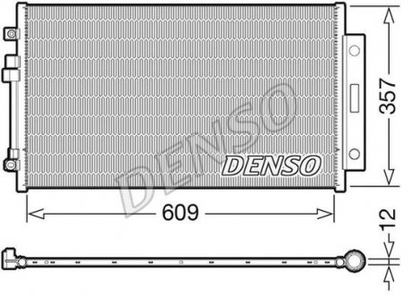 Фото автозапчасти радіатор кондиціонера DENSO DCN09004