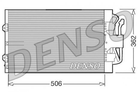 Фото автозапчасти радиатор кондиционера DENSO DCN10004