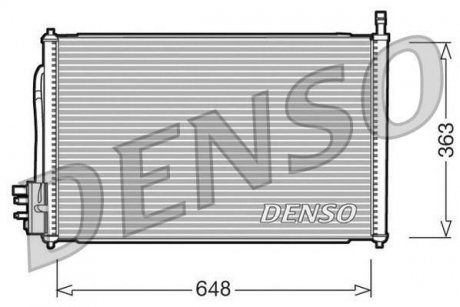 Фото автозапчасти радиатор кондиционера DENSO DCN10006