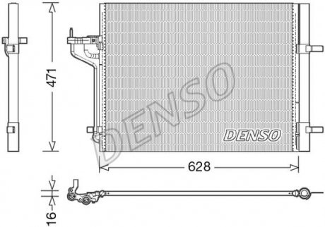 Радіатор кондиціонера DENSO DCN10029 (фото 1)