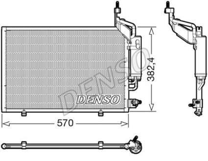 Радіатор кондиціонера 1778995 Ford DENSO DCN10050 (фото 1)