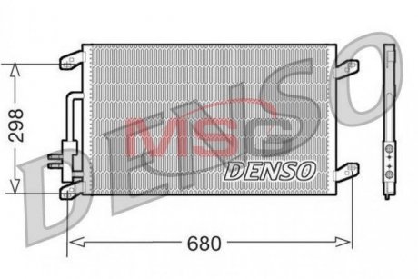 Фото автозапчасти радіатор кондиціонера Fiat (46459581) DENSO DCN13016