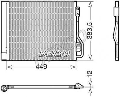 Радіатор кондиціонера Mercedes benz (4515000054) DENSO DCN16002