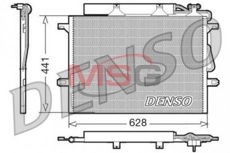 Фото автозапчастини радіатор кондиціонера 2115000154 Mercedes benz DENSO DCN17018 (фото 1)