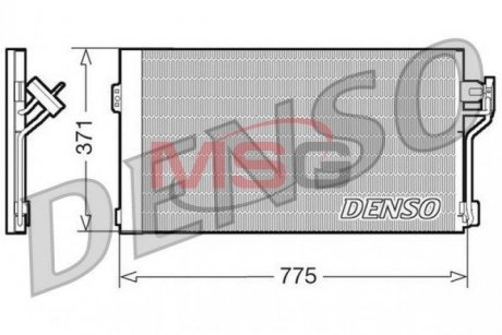 Радіатор кондиціонера Mercedes benz (6398350070) DENSO DCN17050