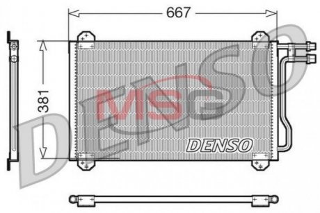 Фото автозапчасти радиатор кондиционера DENSO DCN17055 (фото 1)