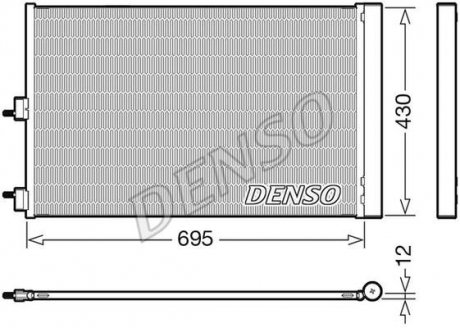 Радіатор кондиціонера DENSO DCN17061
