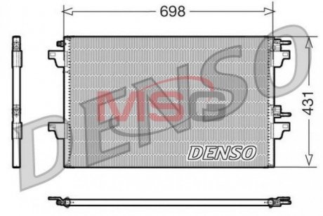 Фото автозапчасти радіатор кондиціонера DENSO DCN23021