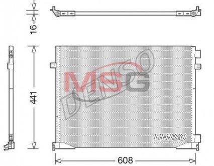 Фото автозапчасти конденсатор DENSO DCN23035