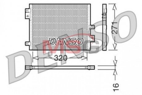 Радіатор кондиціонера 99657311102 Porsche DENSO DCN28002