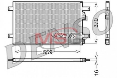 Радіатор кондиціонера Ford (1029057) DENSO DCN32014