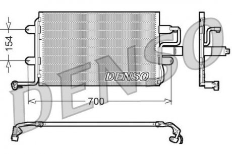 Радиатор кондиционера (Конденсор) DENSO DCN32017 (фото 1)