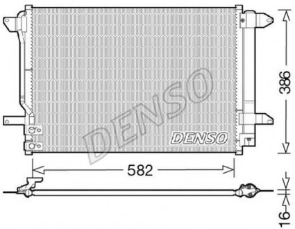 Радіатор кондиціонера 5C0820411E Volkswagen DENSO DCN32027 (фото 1)