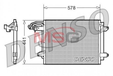 Радіатор кондиціонера DENSO DCN32030 (фото 1)