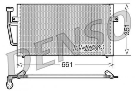 Радіатор кондиціонера Volvo (308181833) DENSO DCN33008 (фото 1)
