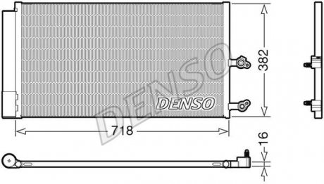 Конденсатор кондиціонера (з осушувачем) VOLVO XC90 II 2.0/2.0D/2.0H 09.14-12.19 DENSO DCN33014