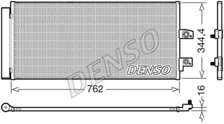 Радіатор кондиціонера 31439781 Volvo DENSO DCN33016 (фото 1)