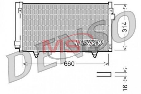 Радіатор кондиціонера 73210SC000 Subaru DENSO DCN36003 (фото 1)