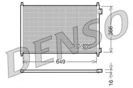 Радіатор кондиціонера Honda (80100S84A00) DENSO DCN40006