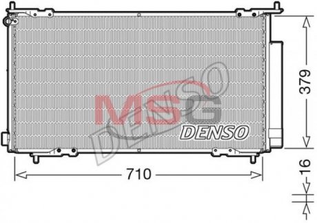Радіатор кондиціонера 80101SCAA01 Honda DENSO DCN40015 (фото 1)