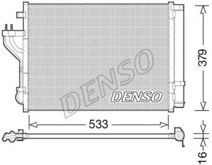 Радіатор кондиціонера 976062Y000 Kia DENSO DCN41004