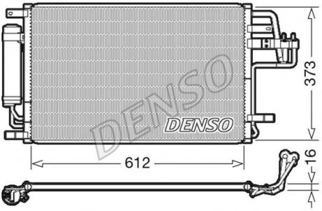 Радіатор кондиціонера Kia (976062) DENSO DCN41007